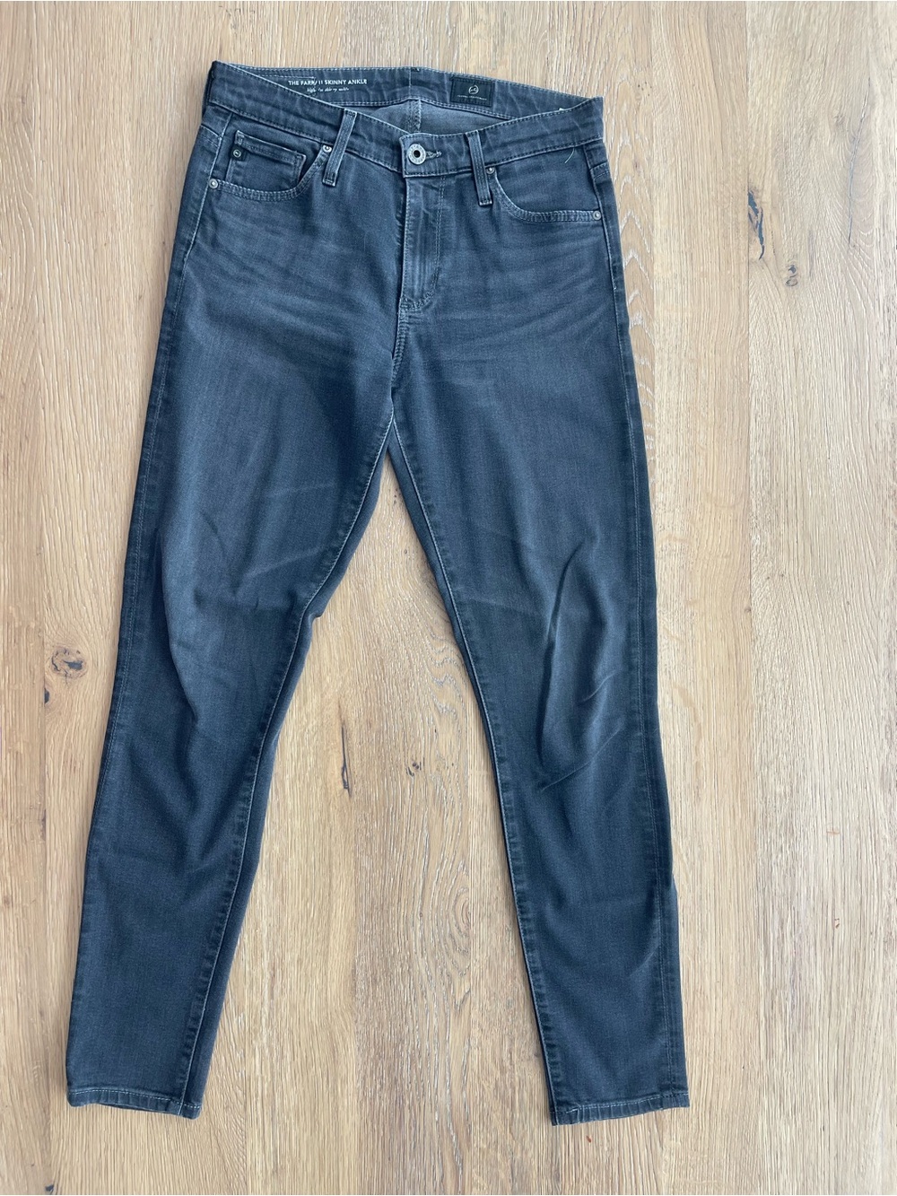 AG Adriano Goldschmied Farrah Skinny Ankle Grey High‎ Rise Jeans 25R SPG1777GMS